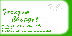 terezia chityil business card
