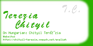 terezia chityil business card